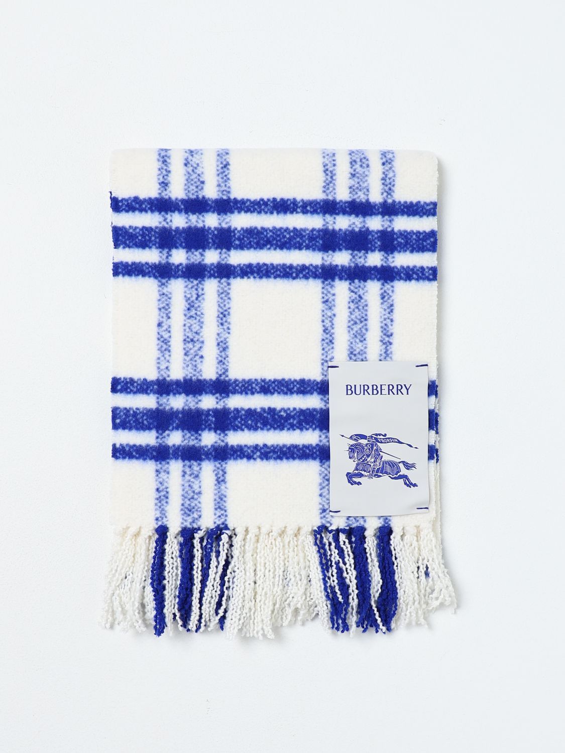 image of Burberry Scarf Woman White, Women's