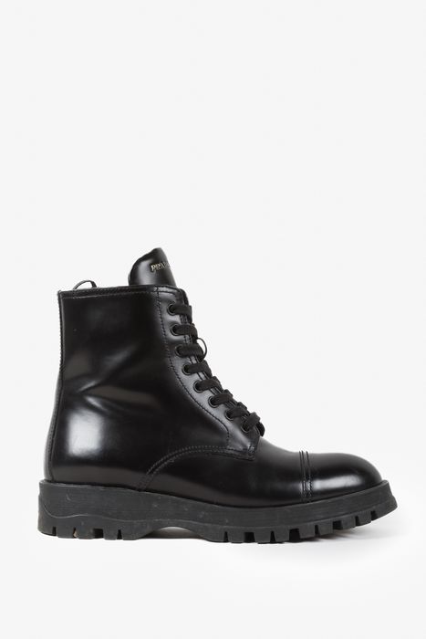 Prada spazzolato outlet boots