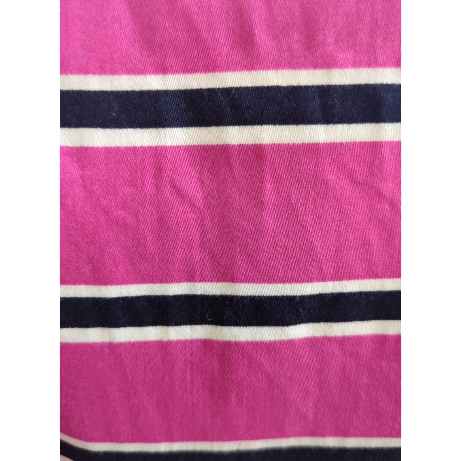 Tommy Hilfiger Tommy Hilfiger Dress Cotton Striped Summer Dress Size 10 Pink Navy White Women's Knee Length Size L / US 10 / IT 46 - 2 Thumbnail