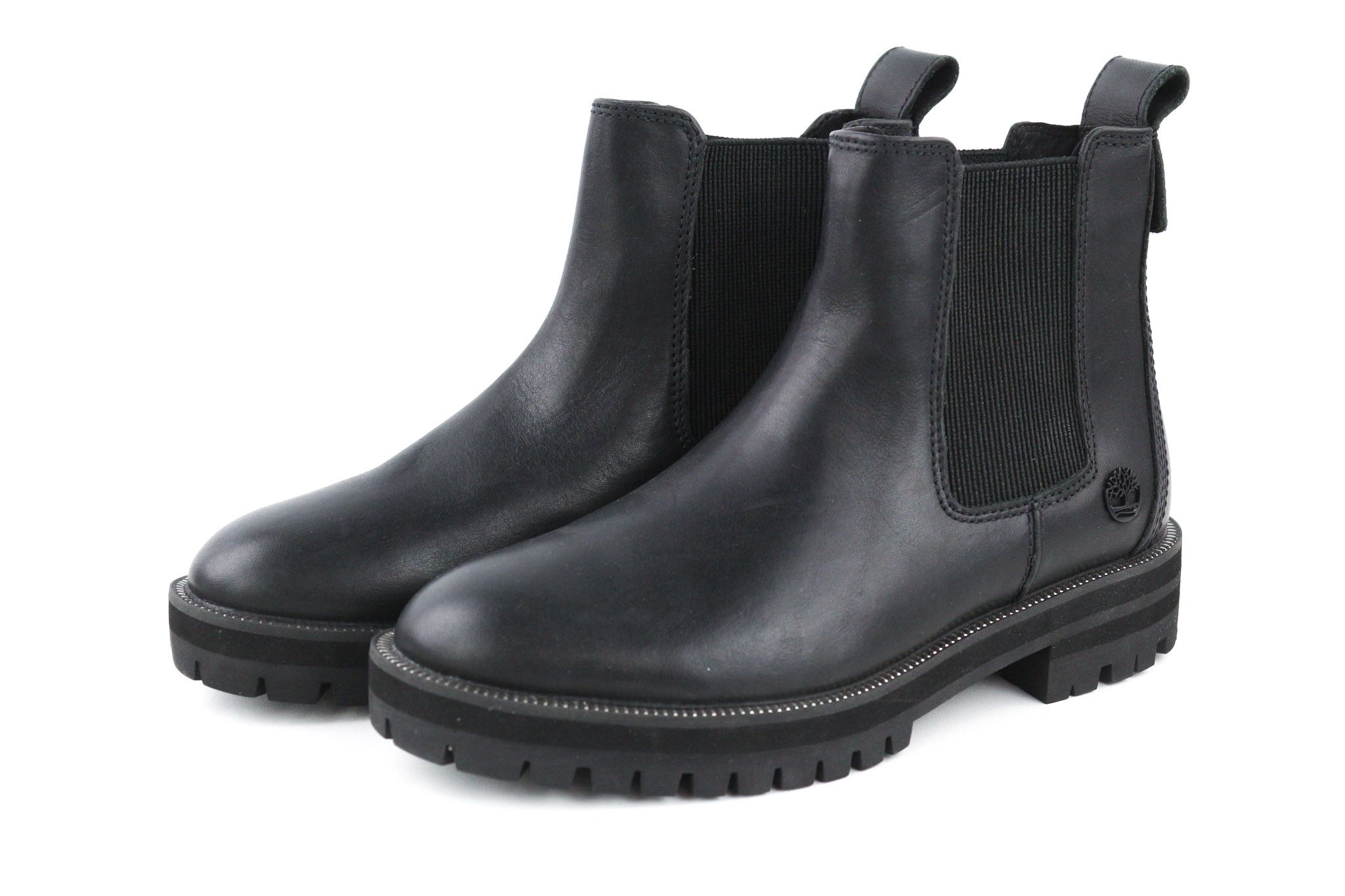 Timberland EU36 Black Logo ReBOTL Leather High Top Boots 79859 Size US 5 / IT 35 - 2 Thumbnail