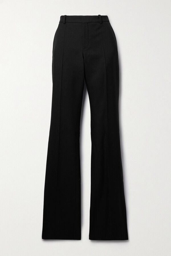 image of Saint Laurent Paris Oc11Z10524 High-Waisted Pants In Denim In Black, Women's (Size 34)