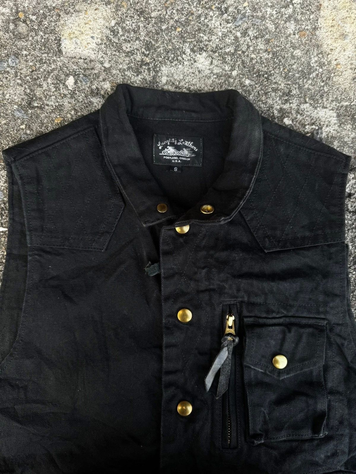 Harley Davidson Langlitz leathers B.D.riding vest Size US S / EU 44-46 / 1 - 2 Thumbnail