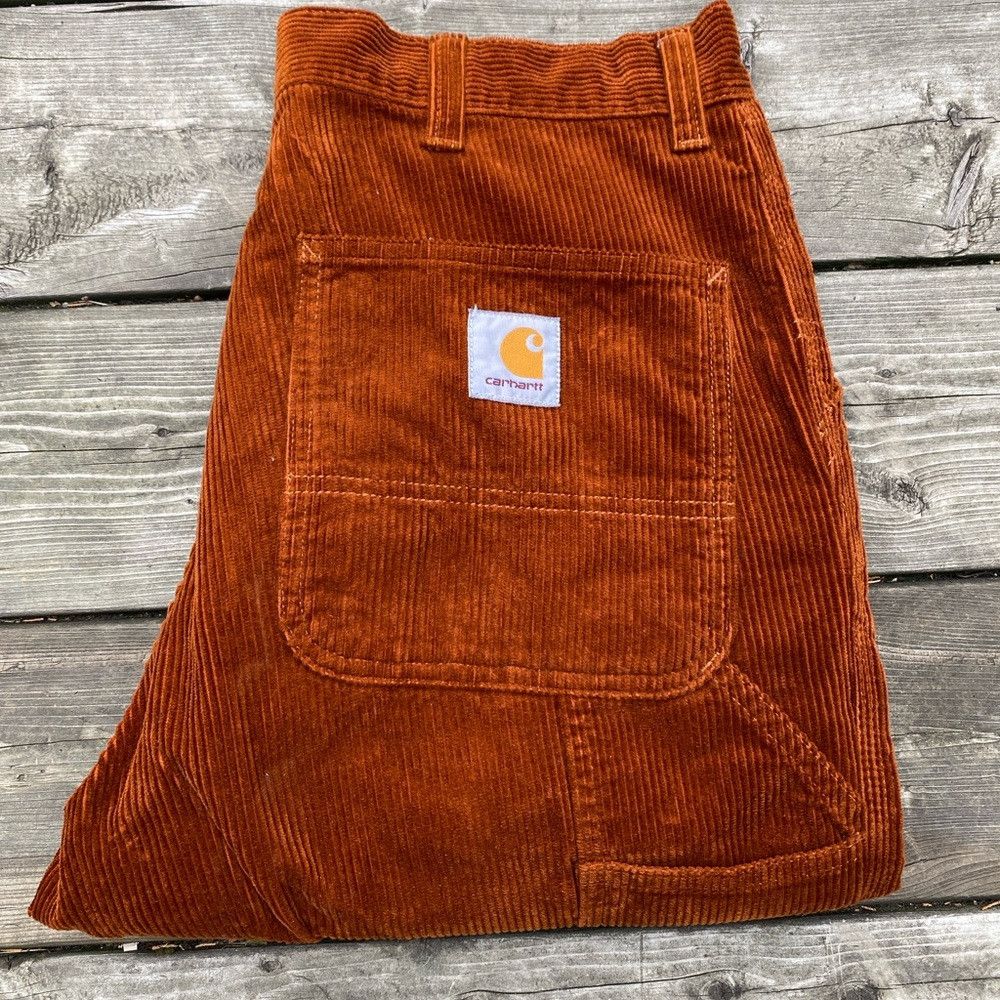 Carhartt Wip RARE Carhartt WIP Single Knee Corduroy Pants - Brandy Orang Size US 32 / EU 48 - 4 Thumbnail