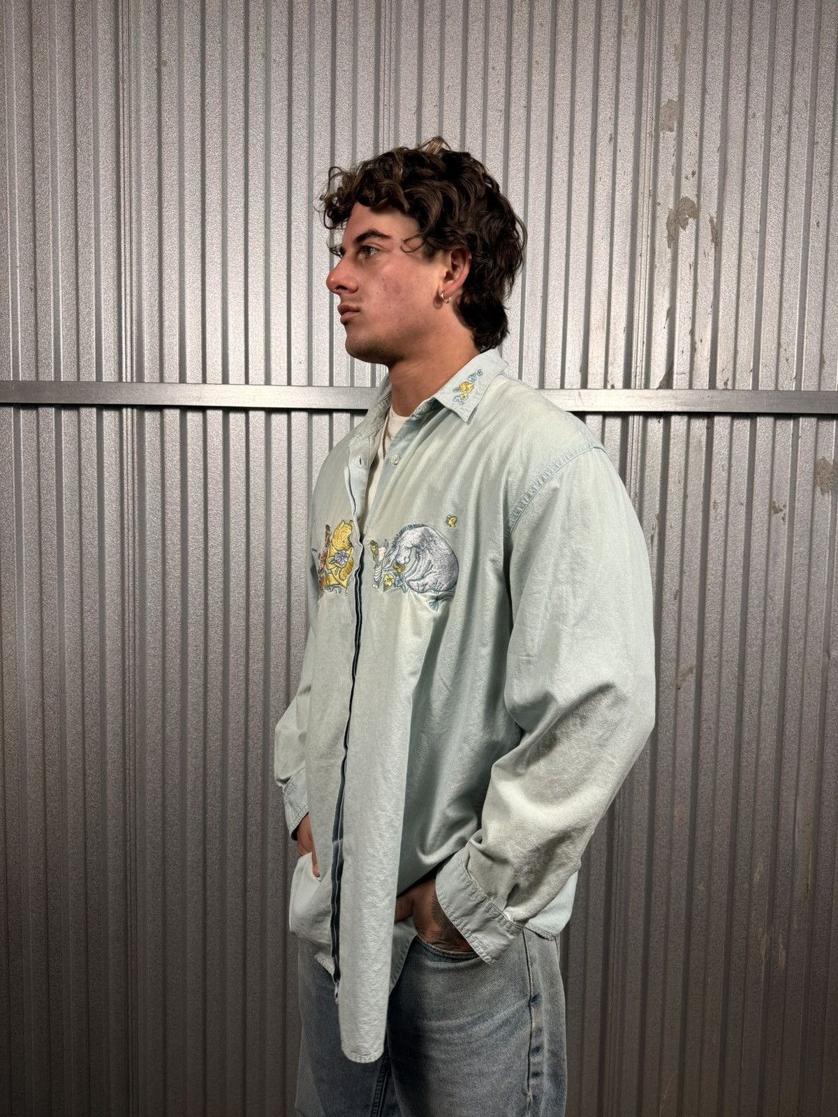 Disney Vintage Western Disney Winnie The Pooh Button Up Shit Size US L / EU 52-54 / 3 - 2 Thumbnail