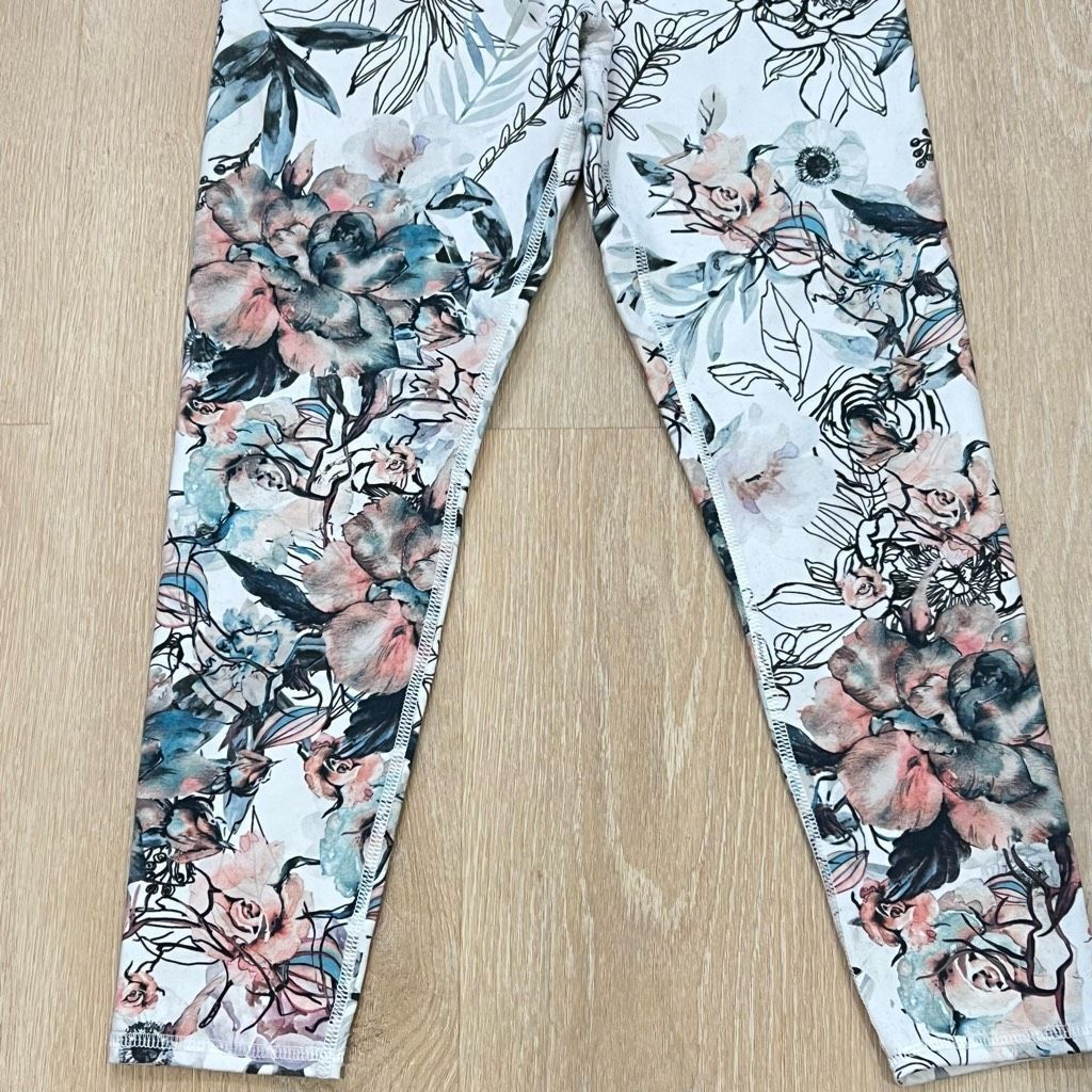 Creative Recreation Evolution & Creation Watercolor & Outline Floral Print Pattern, Women’s Medium Size 28" / US 6 / IT 42 - 4 Thumbnail