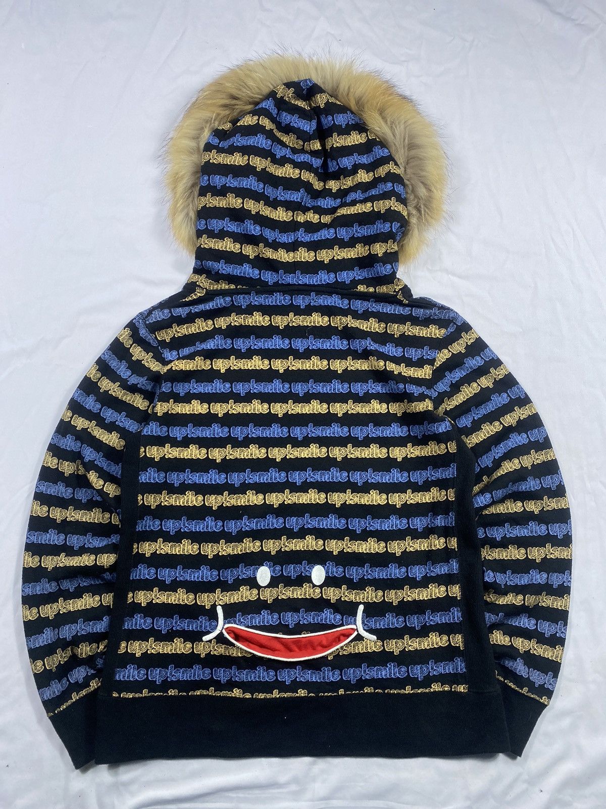 20471120 Japanese Up!Smile gothic skull fur hoodie Size US M / EU 48-50 / 2 - 2 Thumbnail