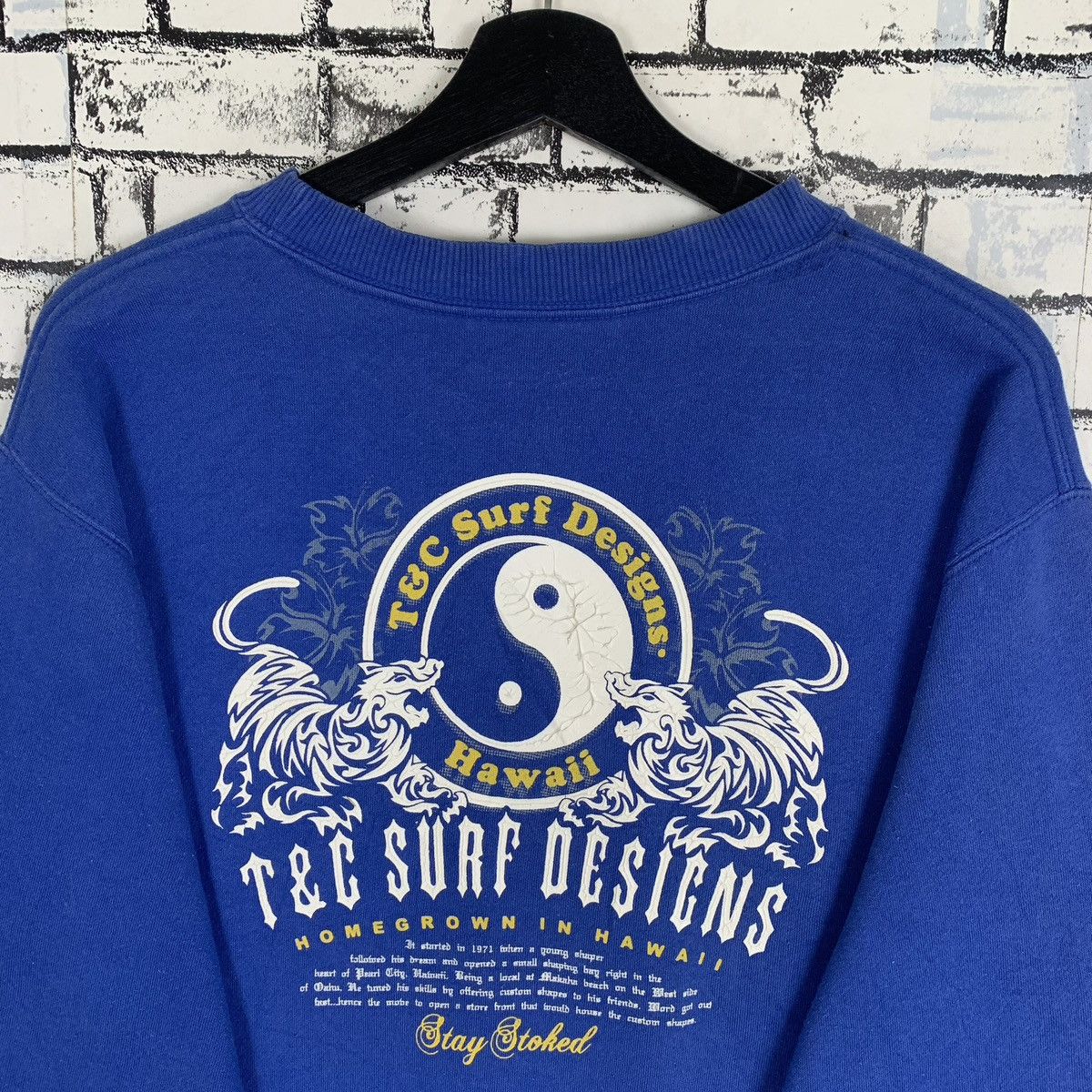 Designer × Vintage Vintage T&C Surf Wear Sweatshirt Size US L / EU 52-54 / 3 - 7 Thumbnail