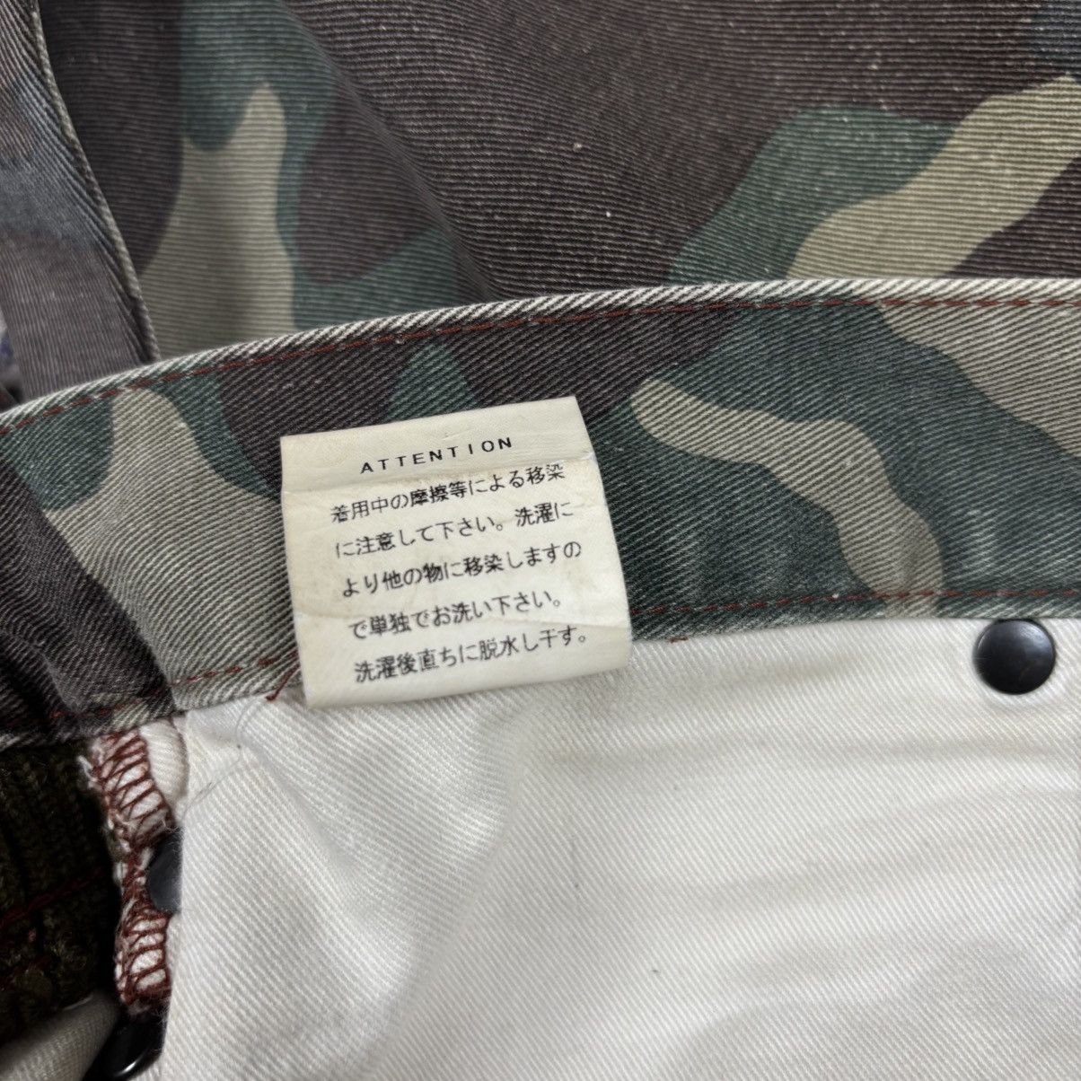 Japanese Brand Archive Led Rechwe - Studded Camo Flared Denim Size US 30 / EU 46 - 9 Thumbnail