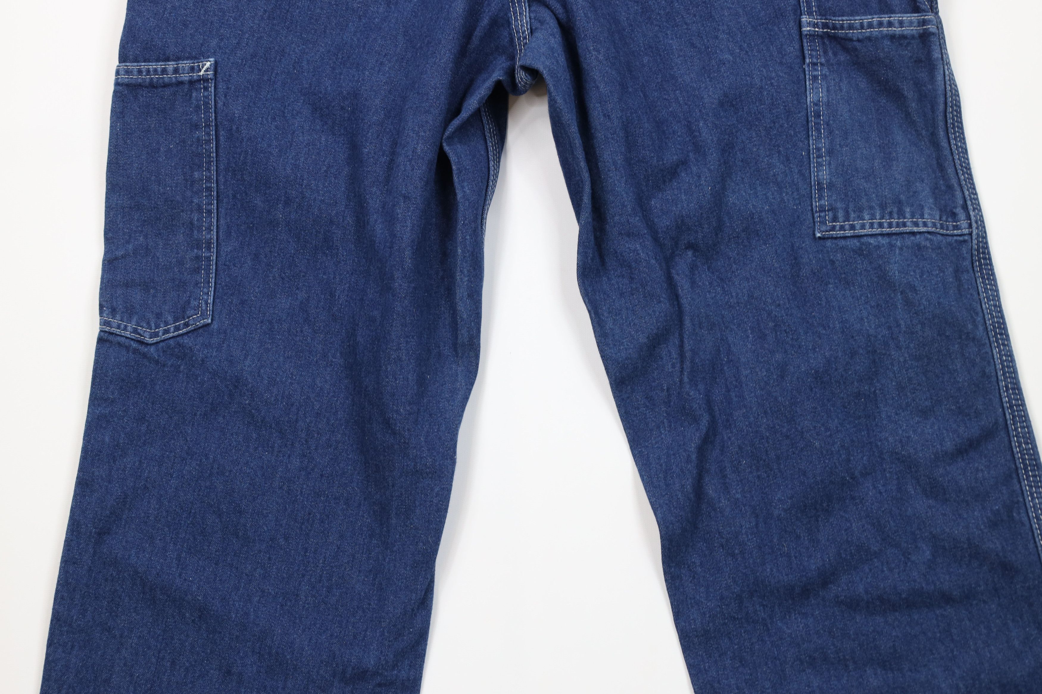 Carhartt Vintage Carhartt Spell Wide Leg Dungaree Denim Jeans Blue Size US 34 / EU 50 - 11 Thumbnail