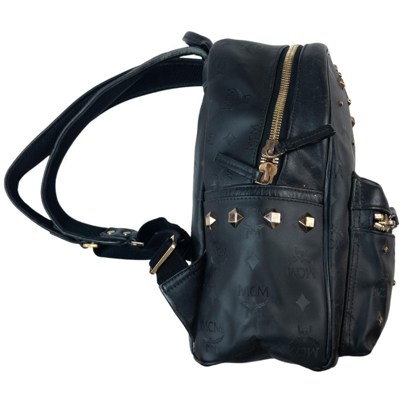 MCM Vintage MCM Monogram Leather Backpack Size ONE SIZE - 3 Thumbnail