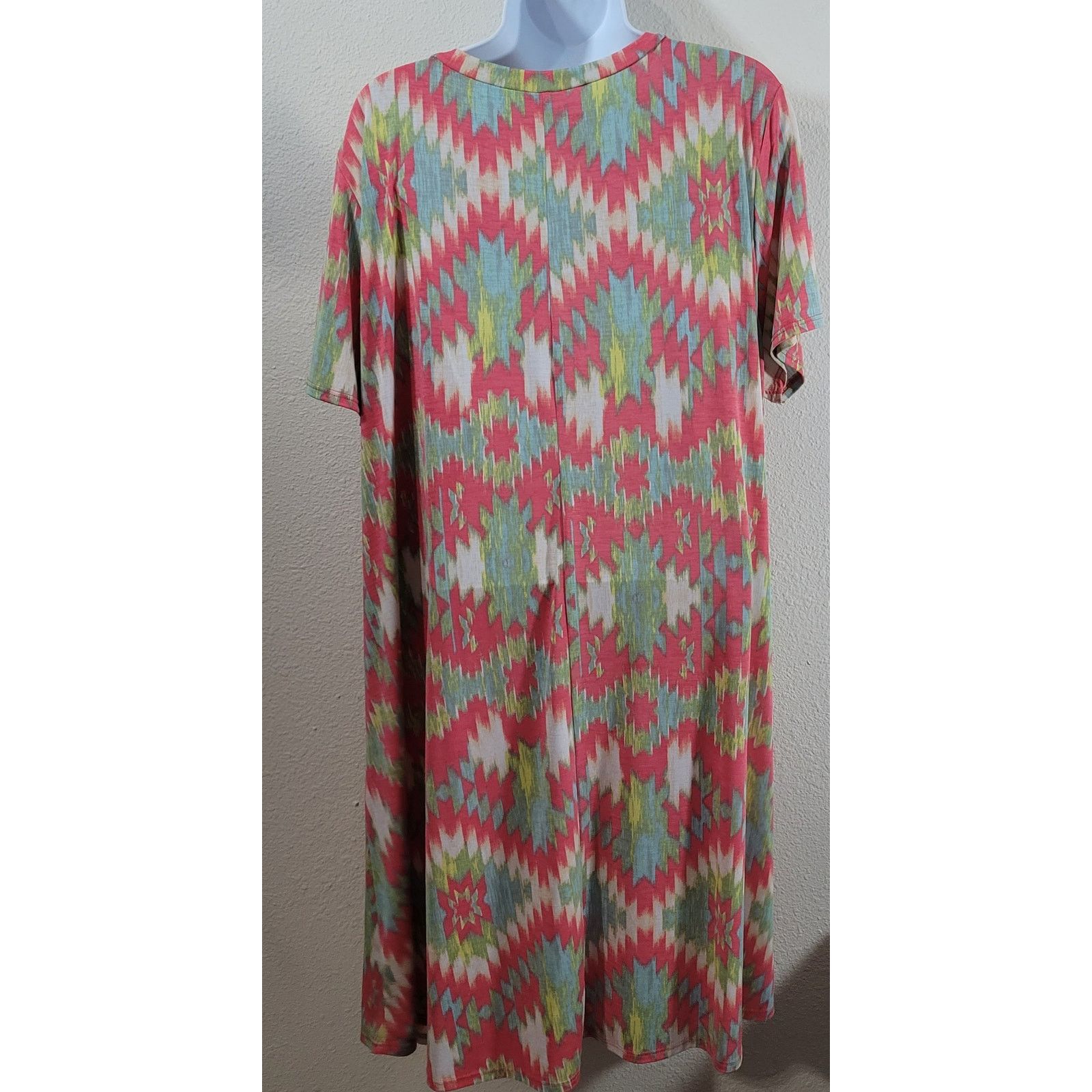 Other Paisley Grace Coral Green Blue A Line Dress 3XL Lightweight Size 3XL / US 20-22 - 2 Thumbnail