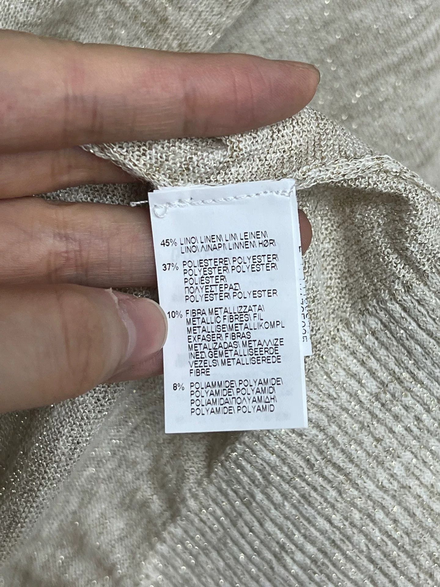 Brunello Cucinelli Brunello Cucinelli Cashmere Gold Thread Knit Short-Sleeve Size US M / EU 48-50 / 2 - 4 Thumbnail