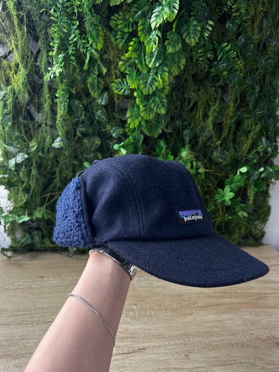 Patagonia Wool Ear Flap Cap Aviator Hat Fleece Winter