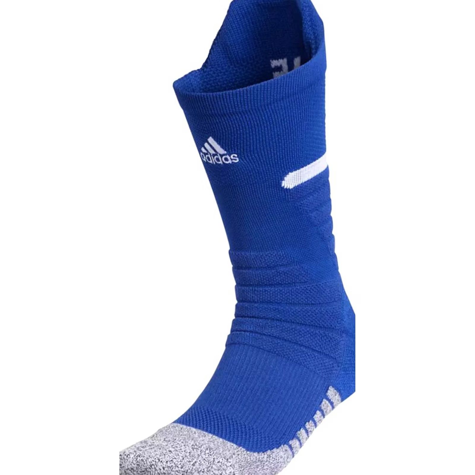 Adidas Adidas Crew Socks Mens XL 12-16 Max Cushioned Adizero Football Blue Lot of 2 Size ONE SIZE - 5 Thumbnail