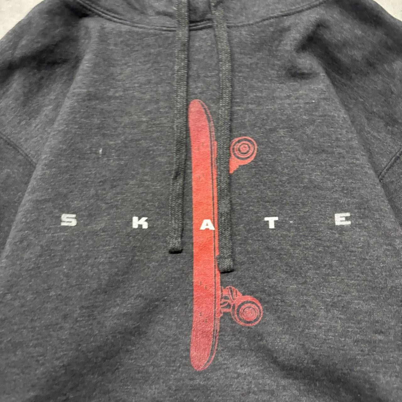 Japanese Brand × Vintage Crazy Vintage Y2K/2000s Grey Skate Streetwear Skater Hoodie! Size US M / EU 48-50 / 2 - 5 Thumbnail