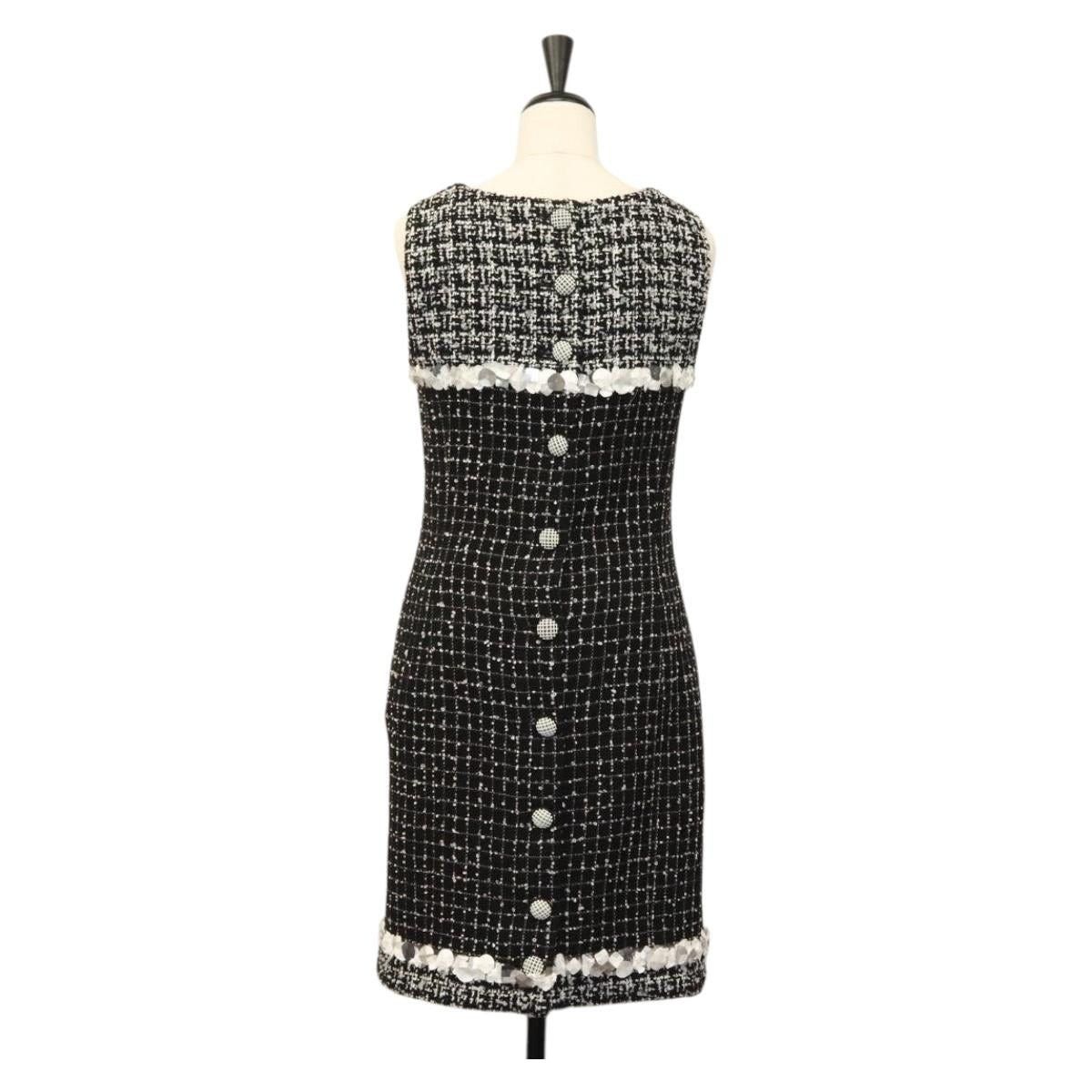 Chanel Chanel One Piece Shirt Tweed Black CC Size ONE SIZE - 2 Thumbnail