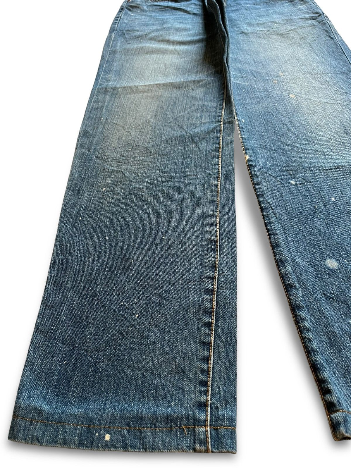 Japanese Brand Vintage Japanese Oniarai Paint Splatter Devil Jeans Size US 29 - 9 Thumbnail