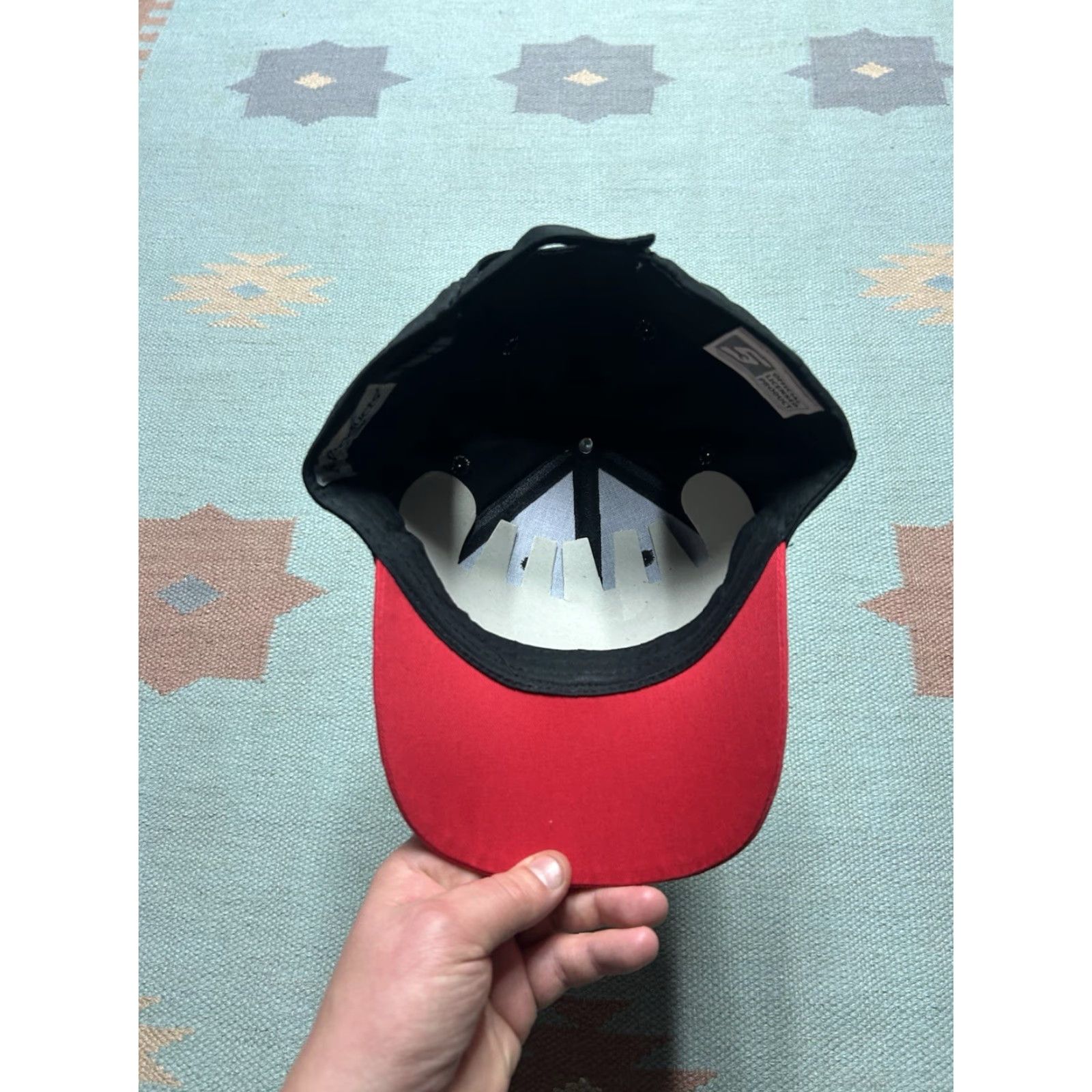 NASCAR VINTAGE K-Products Strapback Hat Cap NOS Racing Nascar Black Red Adjustable Men Hat Size ONE SIZE - 5 Thumbnail