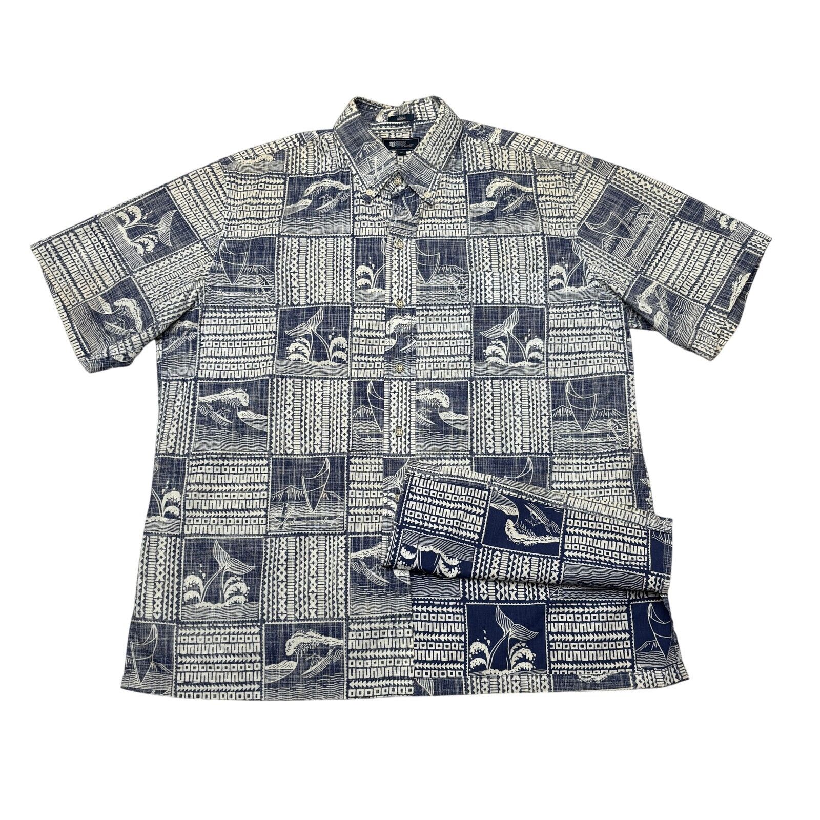 Reyn Spooner Reyn Spooner Reverse Print Hawaiian Aloha Shirt Men's Large Size US L / EU 52-54 / 3 - 1 Thumbnail