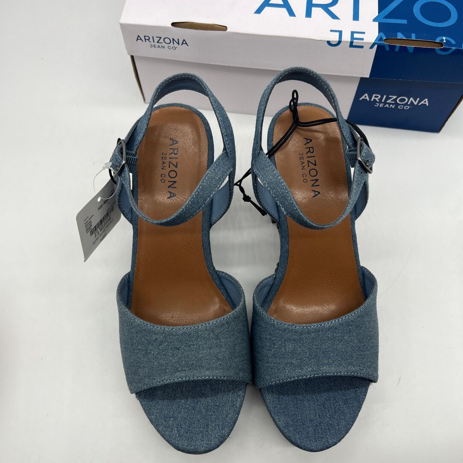 Other Arizona Jean Co Womens Heather Heeled Sandals Size US 7.5 / IT 37.5 - 5 Thumbnail