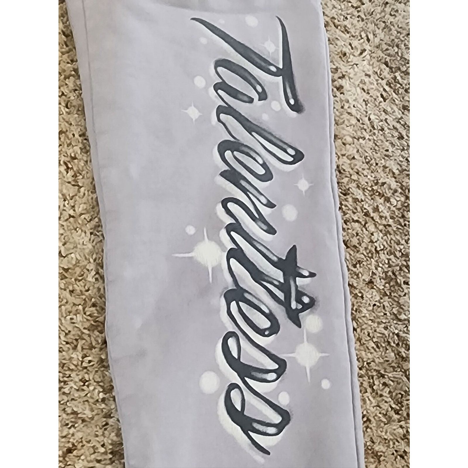Talentless TALENTLESS Heavyweight Gray Sweatpants with Side Script XL Size 34" / US 12 / IT 48 - 2 Thumbnail