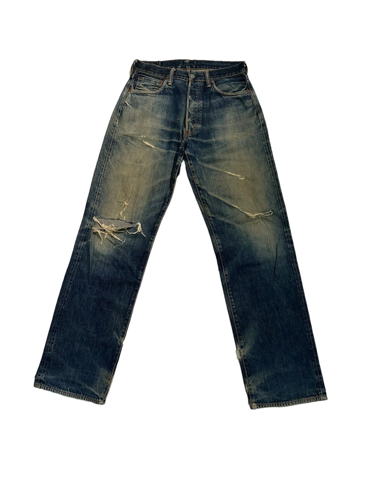 Evisu × Japanese Brand Vtg Evisu Selvedge disteressed denim☠️🎌 Size US 30 / EU 46 - 4 Thumbnail