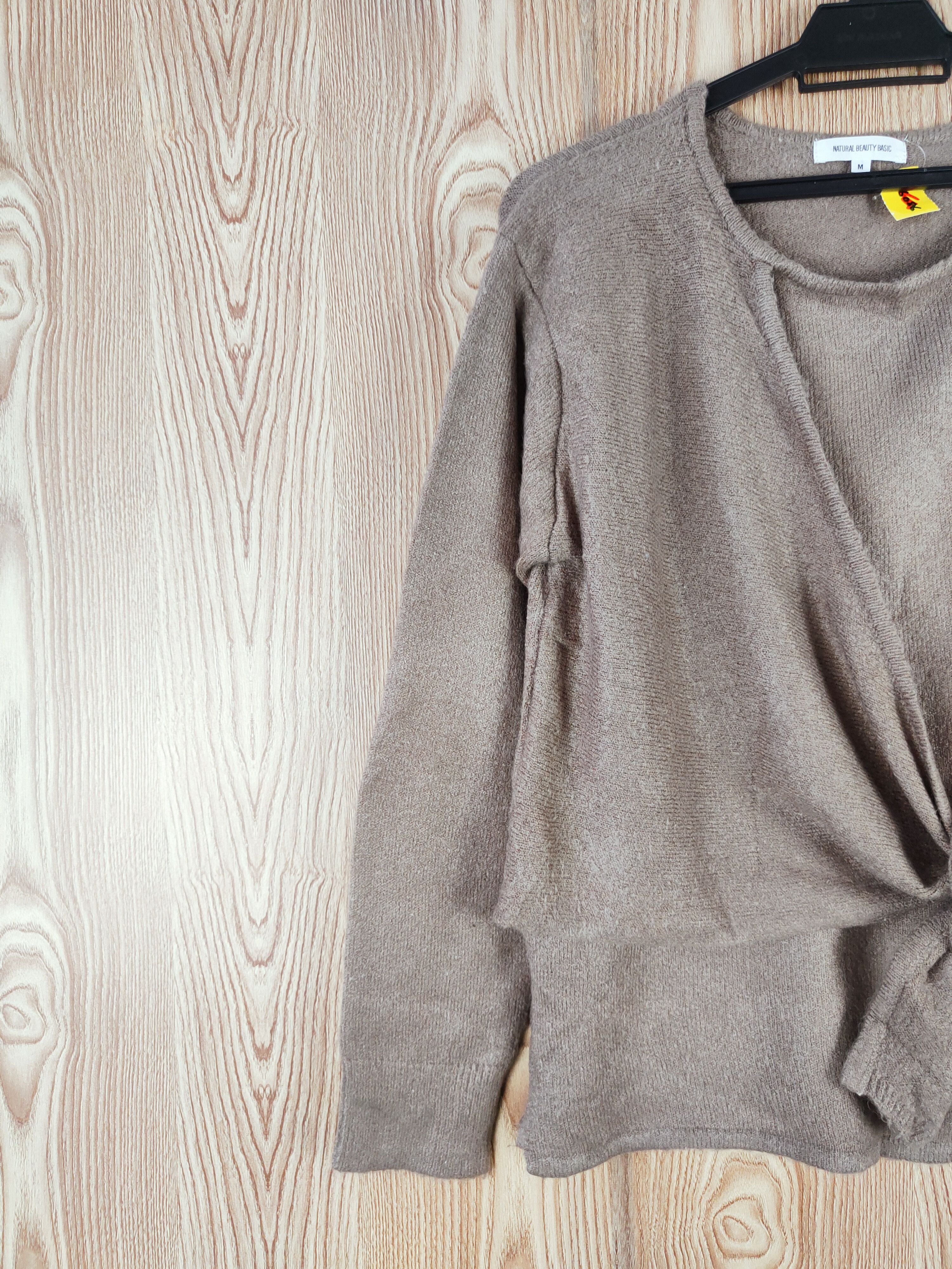 Homespun Knitwear × Japanese Brand × Vintage Natural Beauty Basic Brown Knitwear Sweatshirts #W363 Size M / US 6-8 / IT 42-44 - 4 Thumbnail