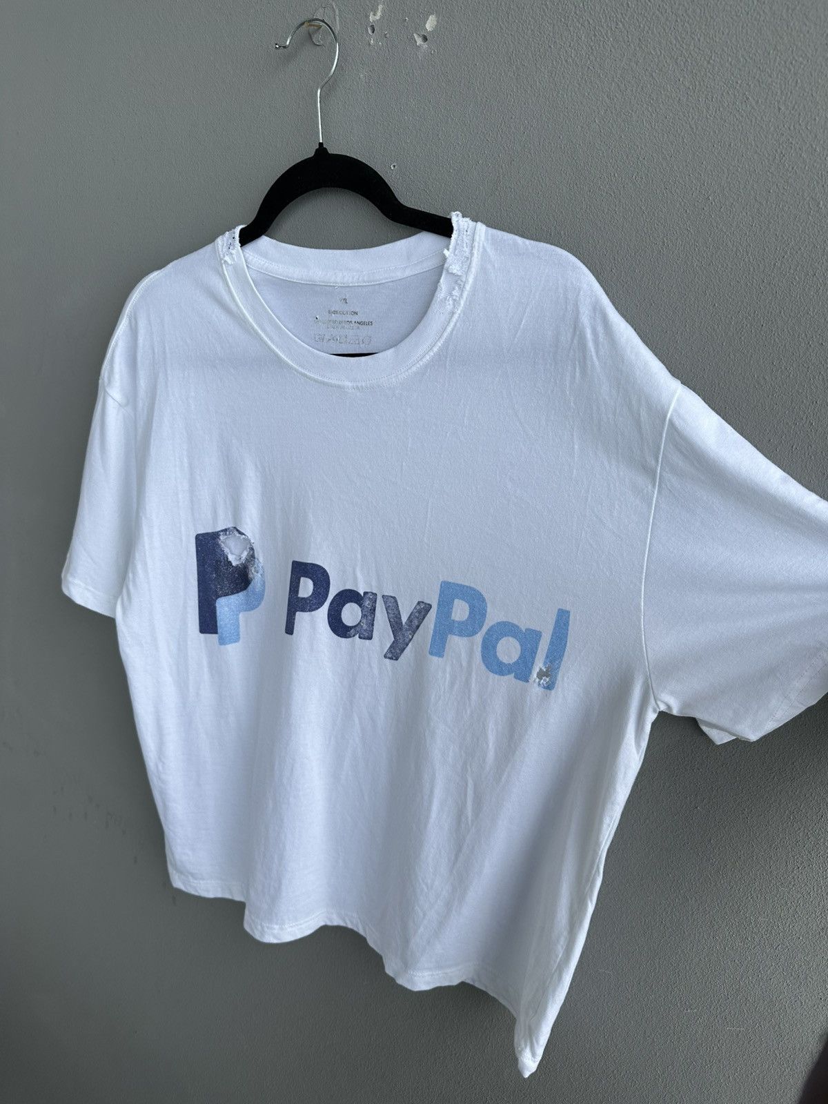 Other PAYPAL Thrashed Faded Distressed ERD Grunge WCC Band Size US L / EU 52-54 / 3 - 3 Thumbnail