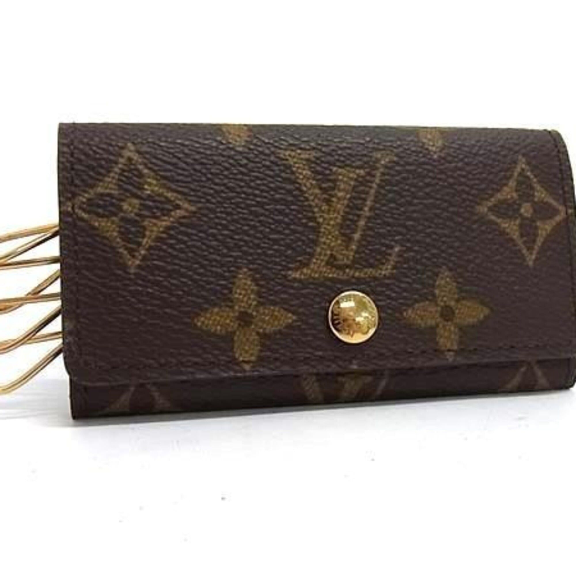Louis Vuitton Louis Vuitton Key Case Multicles 4 M62631 Brown Monogram Men's Women's Size ONE SIZE - 1 Thumbnail