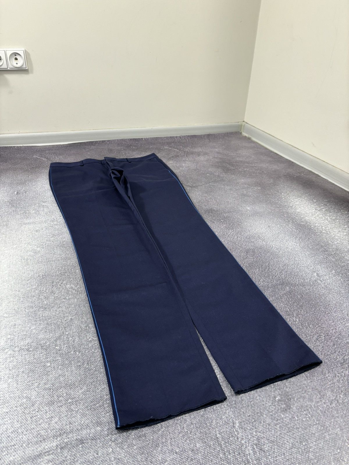 Roberto Cavalli Roberto Cavalli Men’s Navy Blue Luxury Dress Pants Trousers Size US 34 / EU 50 - 3 Thumbnail