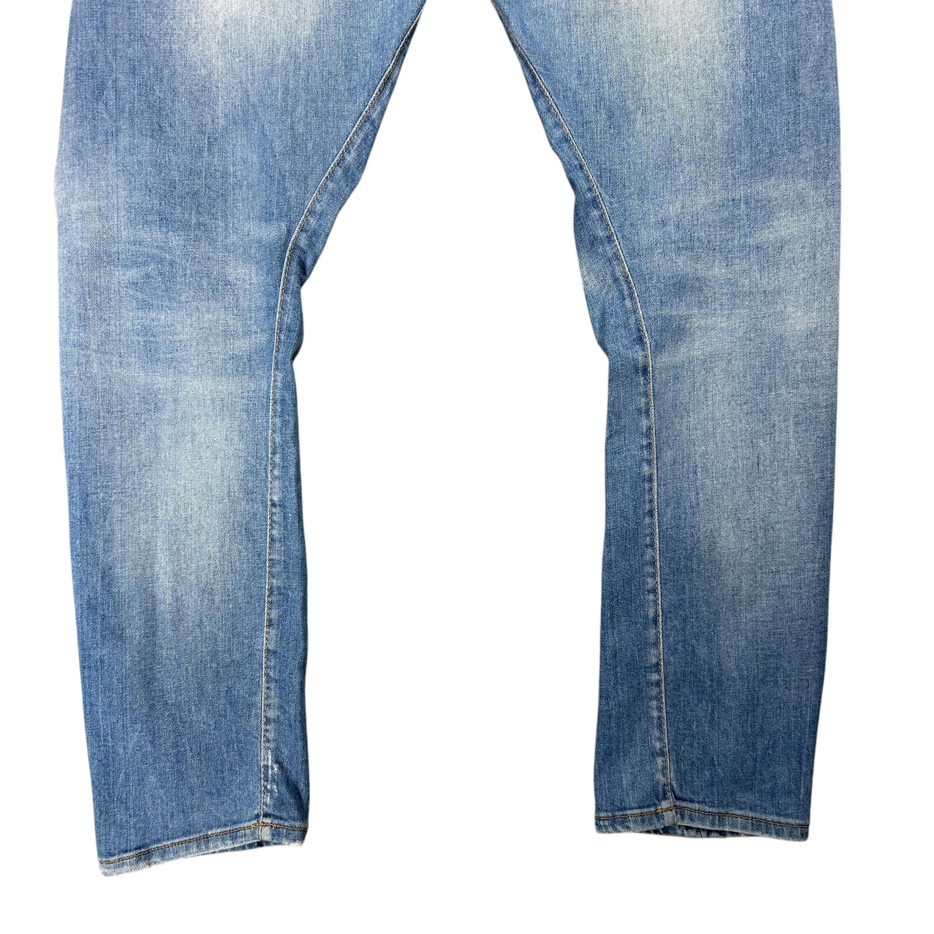 Dsquared2 Dsquared2 Twisted Leg Light Wash Blue Denim Jeans Ripped 50 Size US 34 / EU 50 - 6 Thumbnail