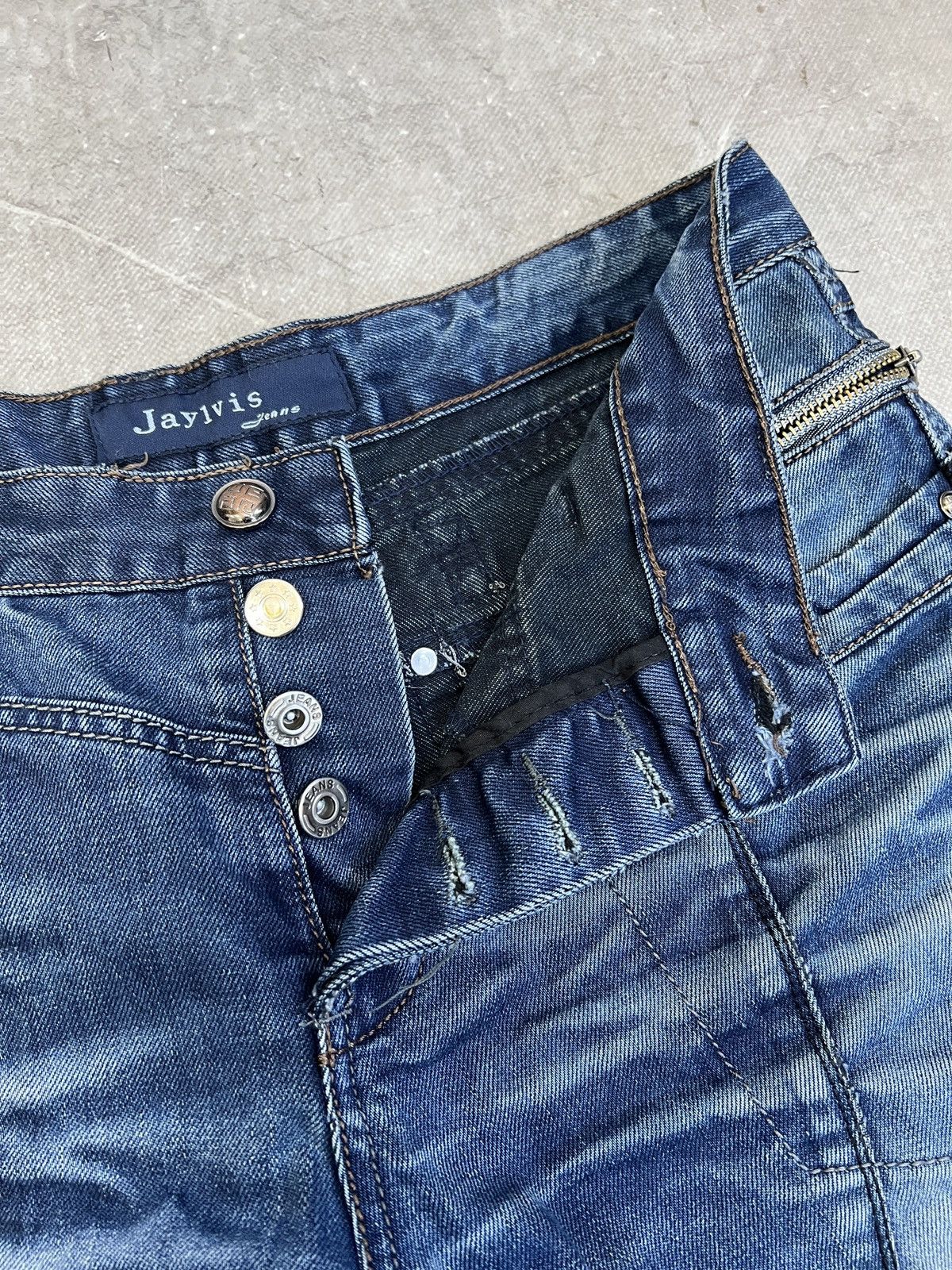 Seditionaries Rare washed japanese zipper pants rick owens style y2k Size US 33 - 11 Thumbnail