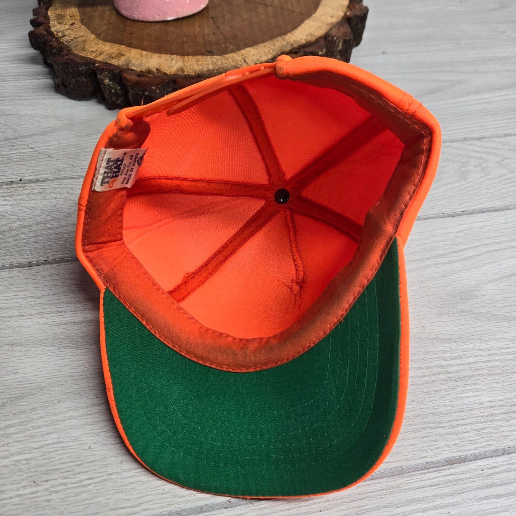 Hunter CAMO VA Virginia Deer Hunters Association Orange Snapback Cap Adjustable Men’s Hat Size ONE SIZE - 7 Thumbnail