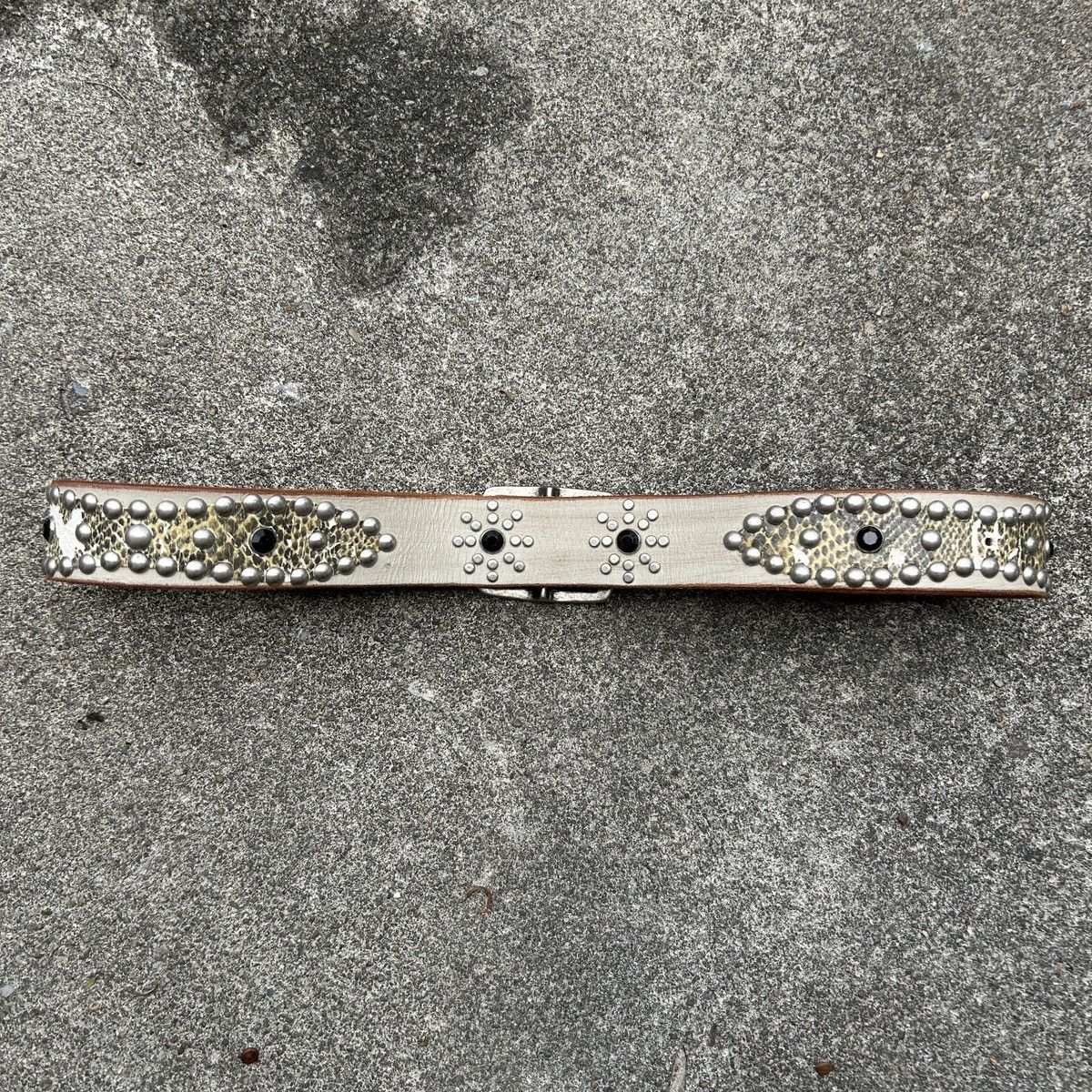 Vintage Vintage studded leather belt (Kapital Style) Size ONE SIZE - 4 Thumbnail