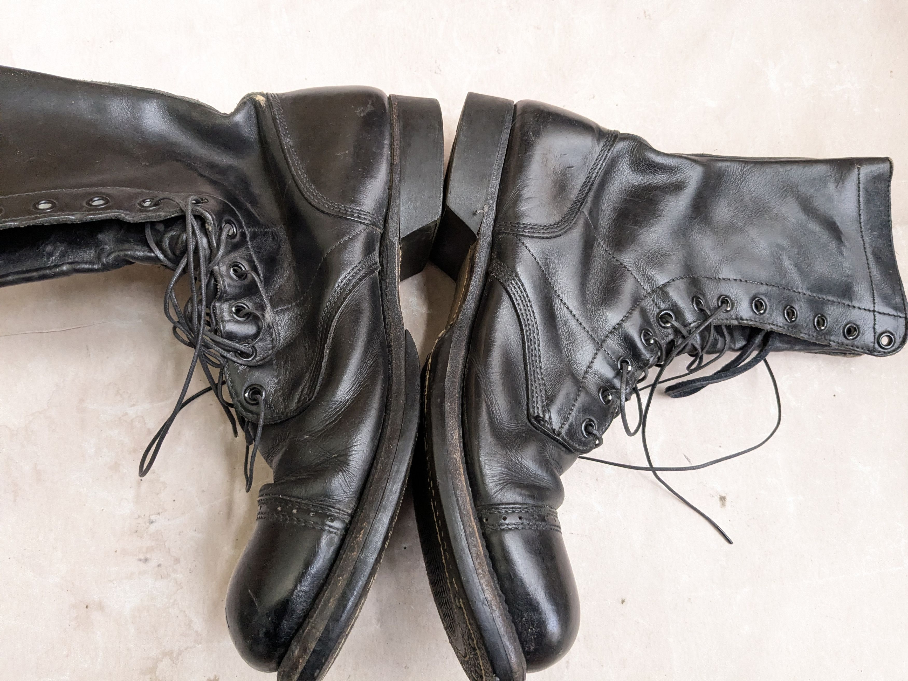 Genuine Leather Corcoran Combat Boots Black 10 D Leather USA Vintage Size US 10 / EU 43 - 10 Thumbnail