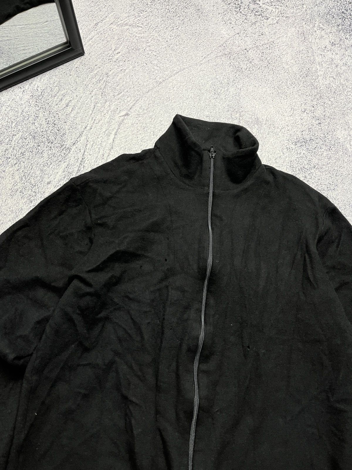 Yohji Yamamoto Yohji Yamamoto Pour Homme Distressed Rare Fleece Jacket Size US S / EU 44-46 / 1 - 6 Thumbnail