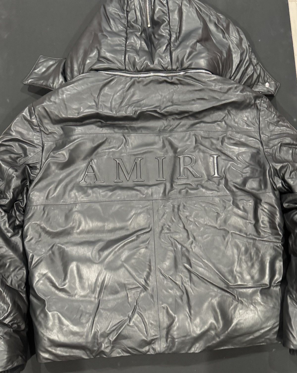 Amiri Amiri hooded down leather jacket Size US XL / EU 56 / 4 - 10 Thumbnail