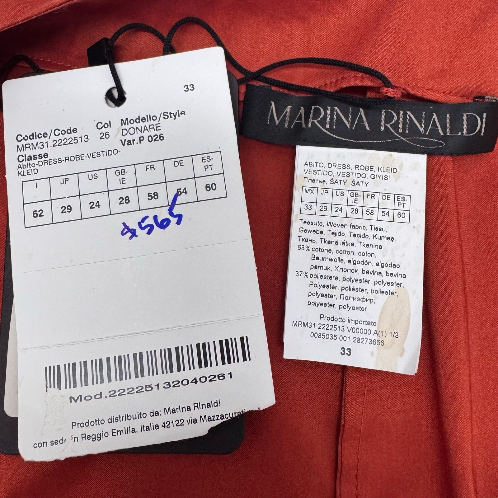 Marina Rinaldi Marina Rinaldi Donare Wrap Dress Minimalist MR 33/US 24 Size 4XL / US 24-26 - 6 Thumbnail