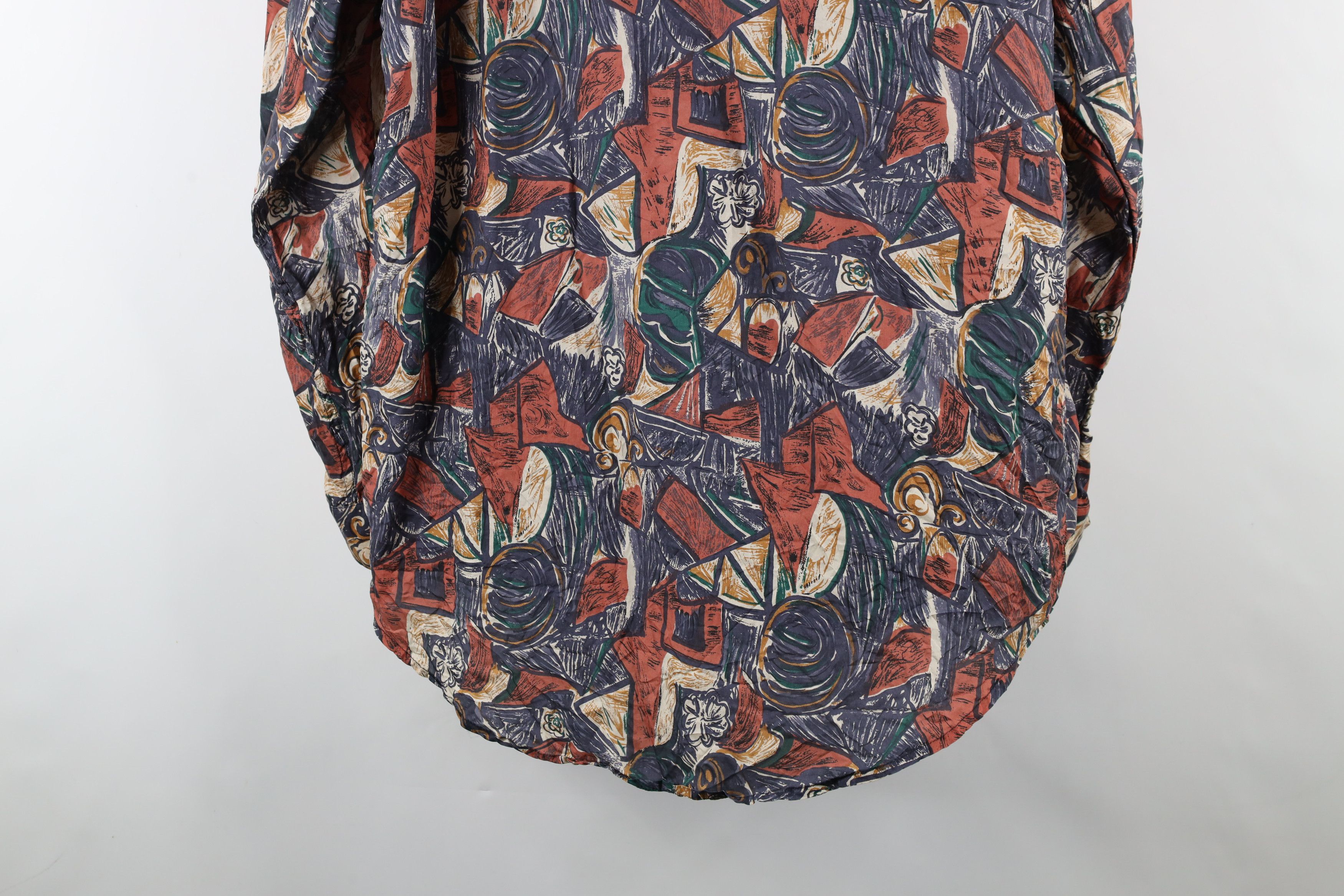Vintage Vintage 90s Streetwear Silk Rainbow Abstract Button Shirt Size US M / EU 48-50 / 2 - 9 Thumbnail