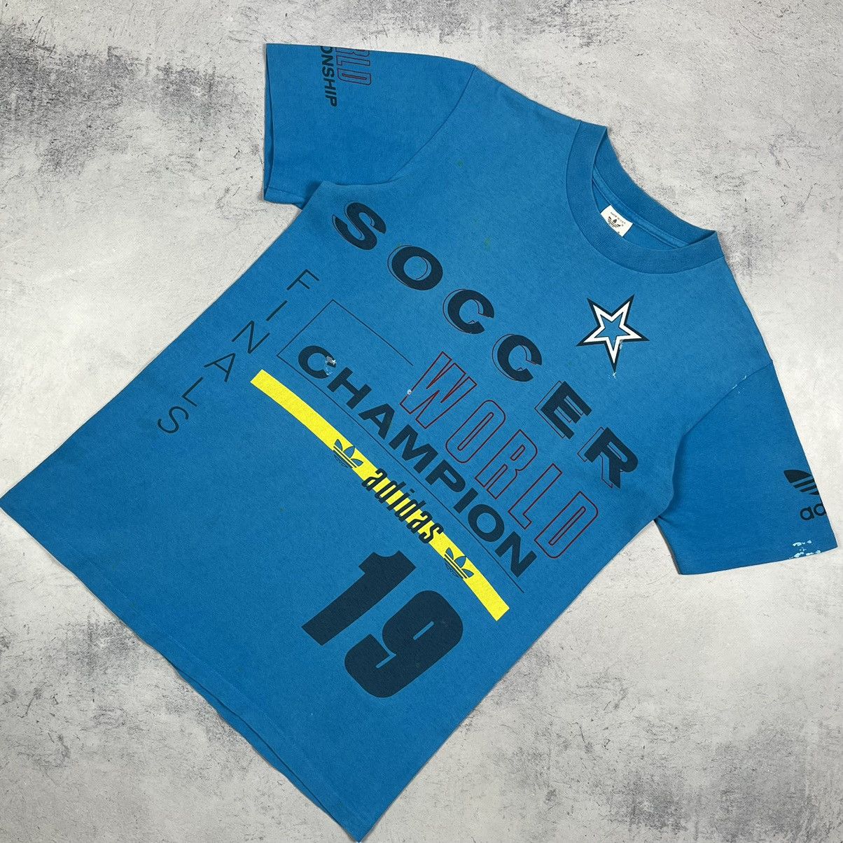 Adidas Vintage Adidas Soccer World Champion rare tee 1994 Size US S / EU 44-46 / 1 - 1 Thumbnail