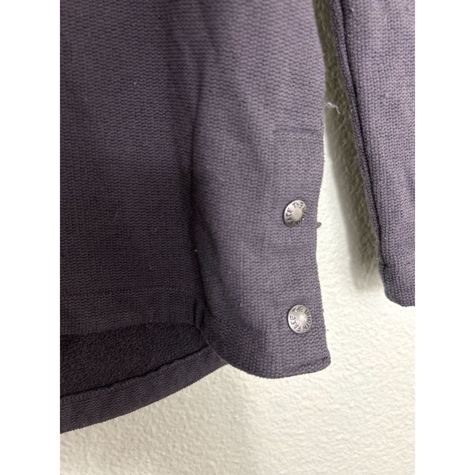 The North Face The North Face Women’s Small Fleece Pullover Hoodie Jacket Gray Knit Stitch Snap Pullover Kangaroo Pockets Logo Size S / US 4 / IT 40 - 6 Thumbnail