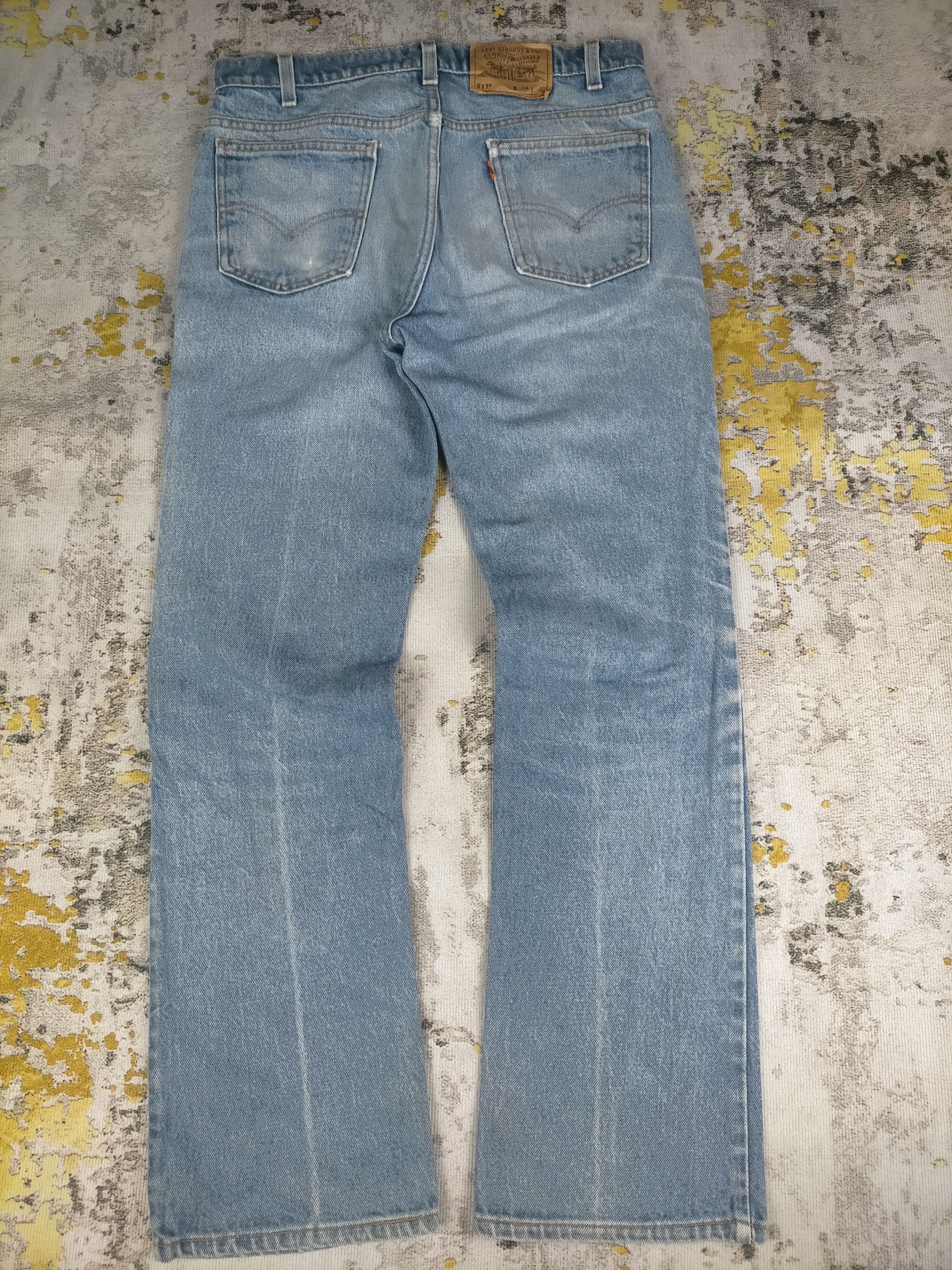 Vintage 🔥 Vintage 80s Levis 517 Orange Tab Flare Distressed Jeans Size US 32 / EU 48 - 2 Thumbnail