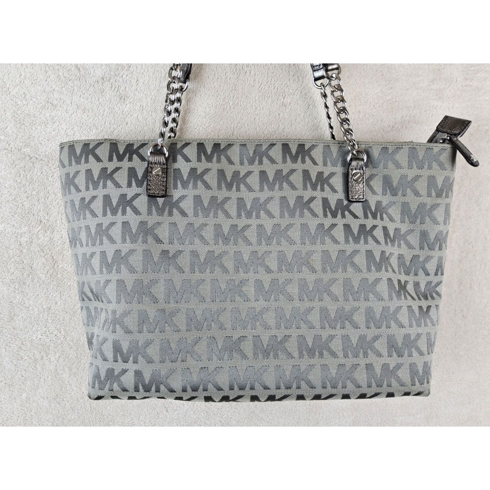 Michael Kors Michael Kors Tote Women Canvas Multicolor Purse Handbag MK Double Handles Shoulder Bag Size ONE SIZE - 5 Thumbnail