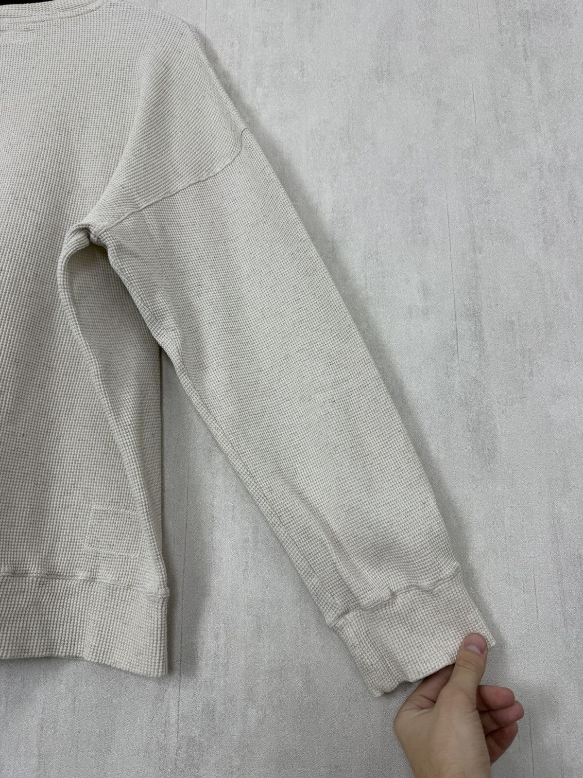 Universal Works Universal Works Men’s Waffle Knit Cotton Sweatshirt Size M Size US M / EU 48-50 / 2 - 15 Thumbnail