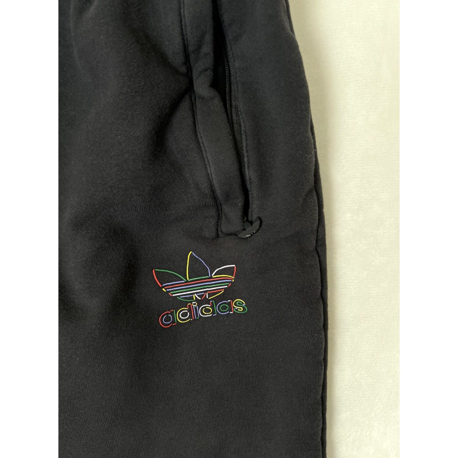 Adidas Adidas Disney Sweatpants Mens Small Black Jogger Mickey Neon Outline Graphic Adidas x Disney Size US 29 - 2 Thumbnail
