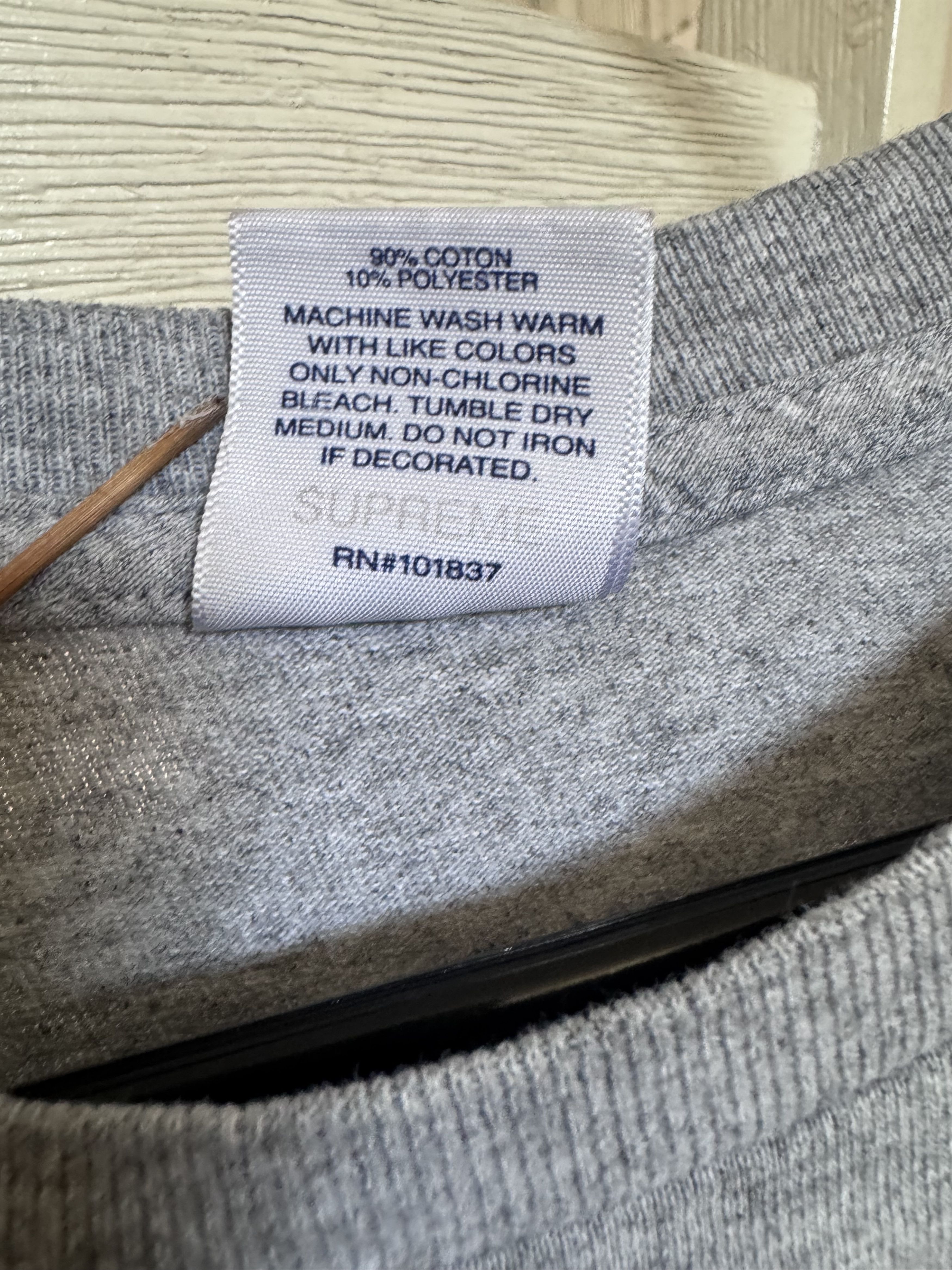 Supreme Supreme x IRAK Arc Tee 'Heather Grey' Size US XL / EU 56 / 4 - 4 Thumbnail