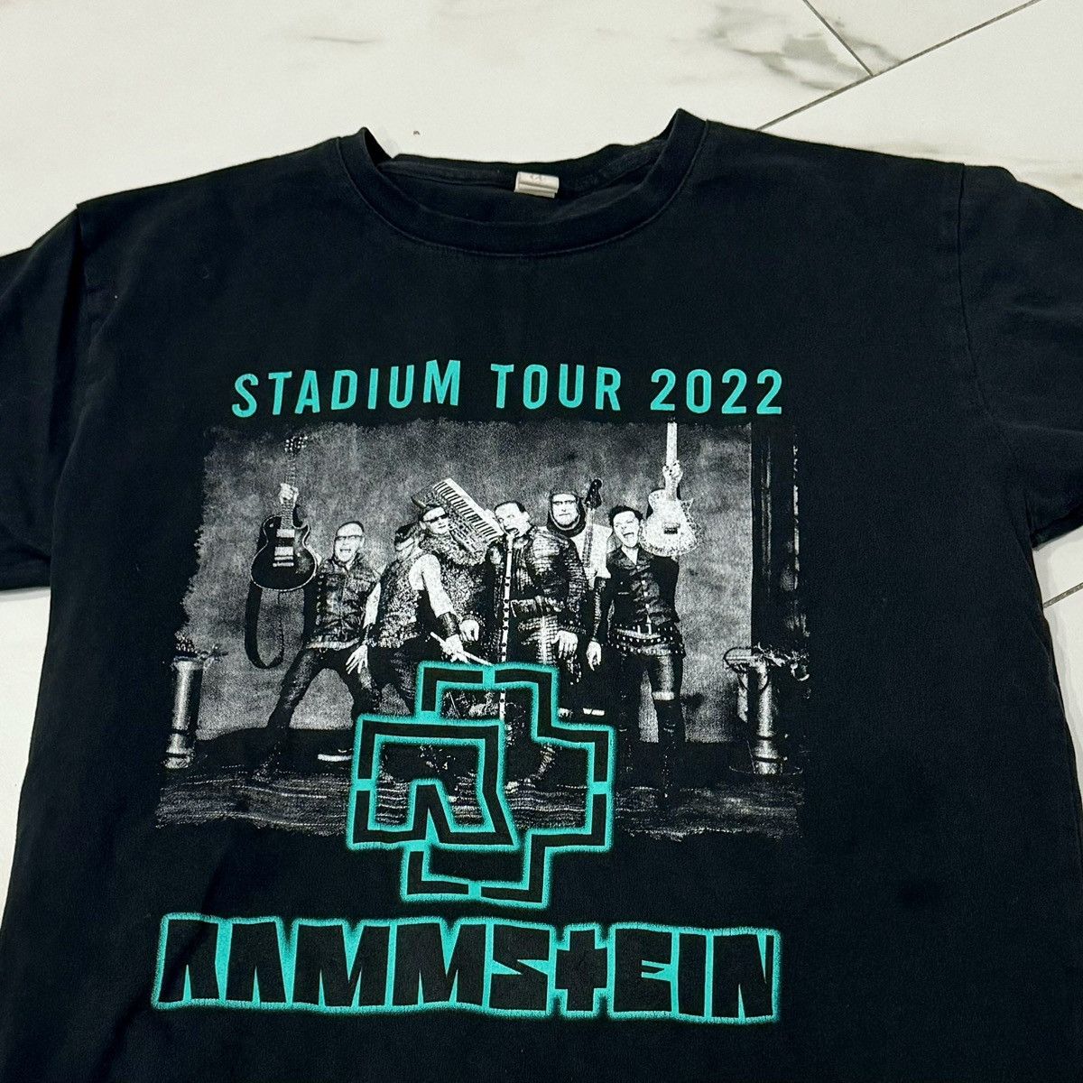 Band Tees × Vintage 2022 RAMMSTEIN TOUR TEE! Size US M / EU 48-50 / 2 - 3 Thumbnail