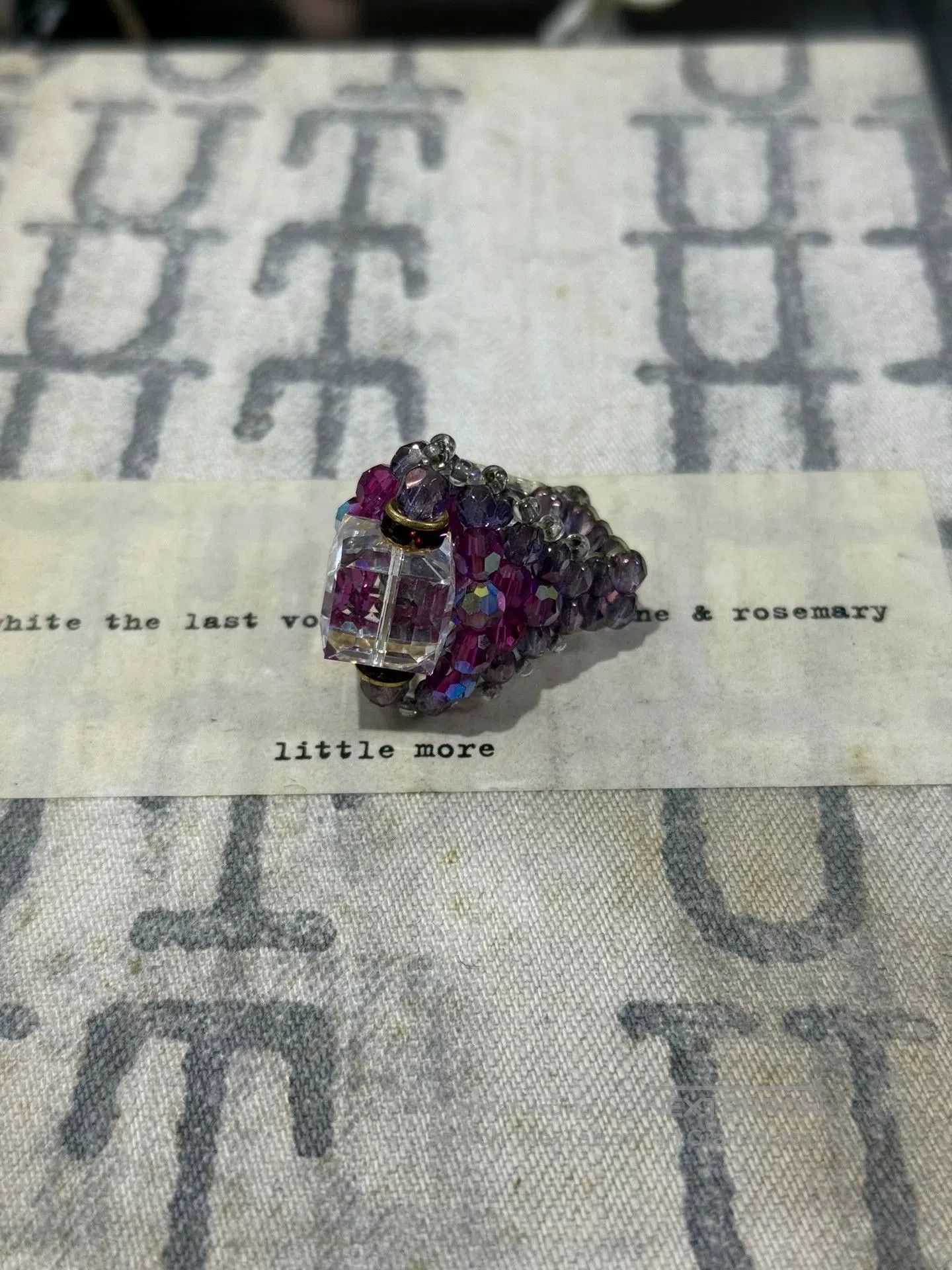 Comme des Garcons Homme Plus Number Nine Gemstone Stretch Ring. Size ONE SIZE - 2 Thumbnail