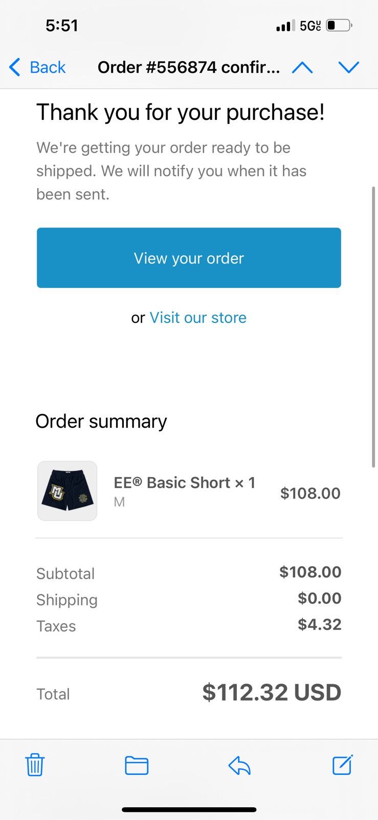 Eric Emanuel Eric Emanuel navy Marquette shorts medium Size US 30 / EU 46 - 2 Thumbnail
