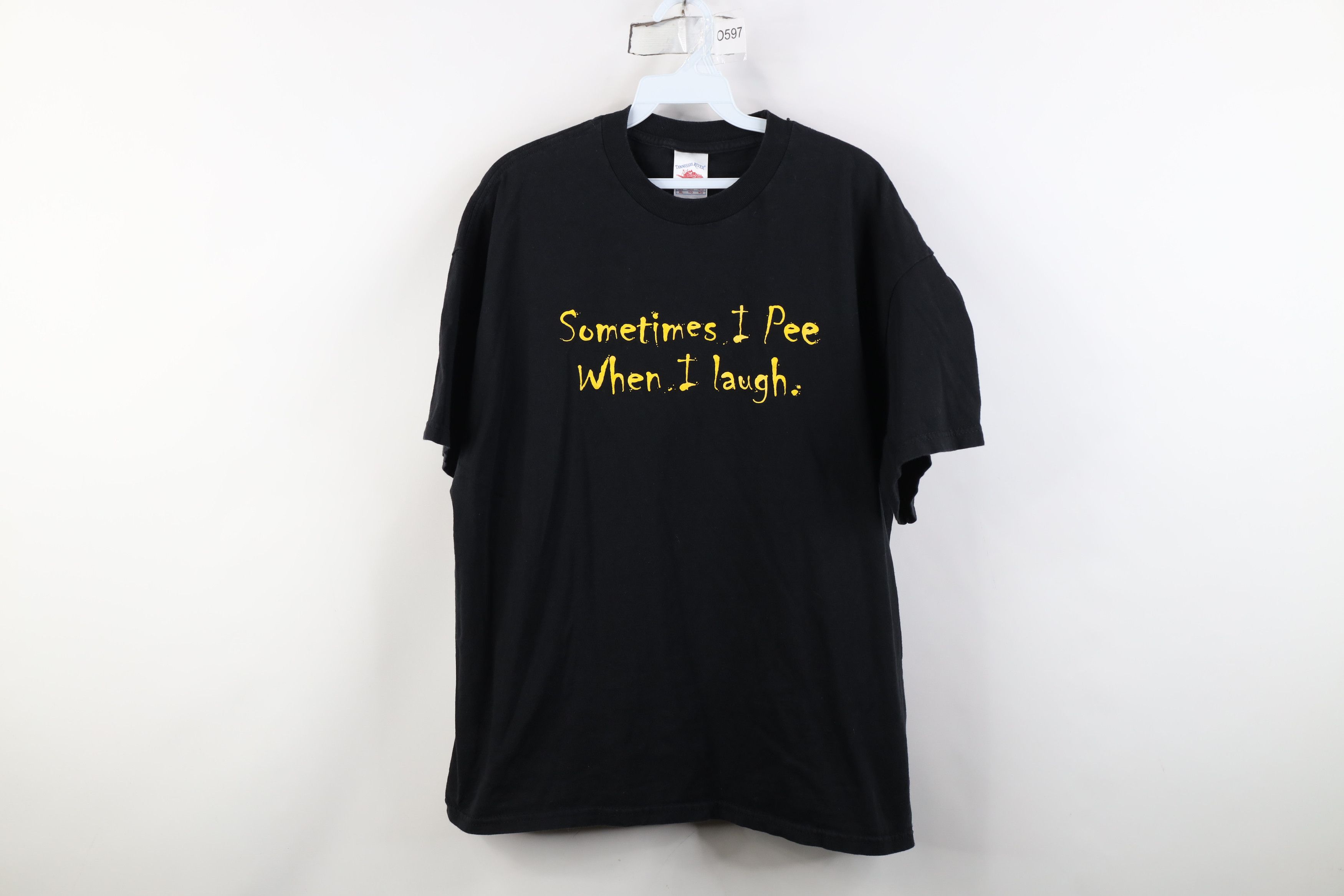 Vintage Vintage Y2K Streetwear Sometimes I Pee When I Laugh T-Shirt Size XL / US 12-14 / IT 48-50 - 1 Thumbnail